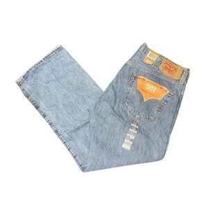 Levi’s 501 Double XX Jeans Men’s 40x30 Light Wash Denim Button Fly NWT